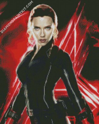 Black Widow Scarlett Johansson diamond painting