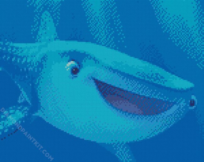 Cartoon Whale Shark diamond painting