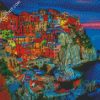 Cinque Terre Colorful Houses diamond painting