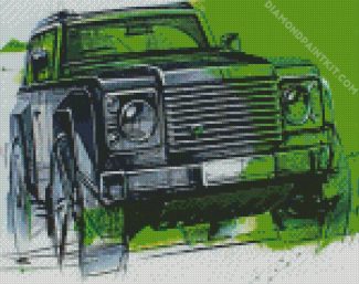 Land Rover Car Art diamond painting