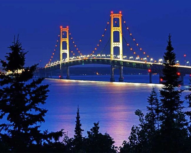 Mackinac Bridge Michigan diamond painting
