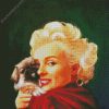 Marilyn Monroe With Pekingese diamond painting