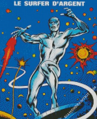 Marvel Silver Surfer diamond painting