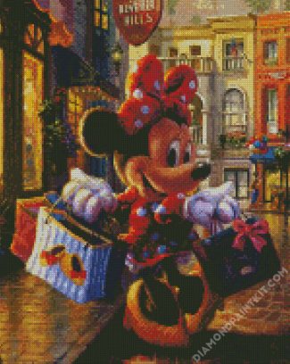 Minnie Mouse Shopping Day diamond painting