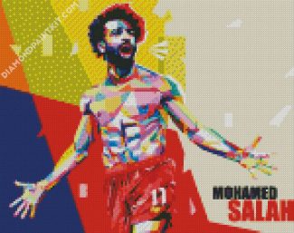 Mohamed Salah Pop Art diamond painting