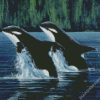 Mother And Son Orca diamond painting