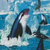 Orcas And Seals diamond painting