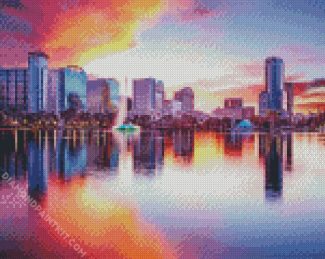 Orlando Florida At Sunset diamond painting