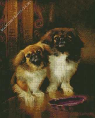 Pekingese Dogs diamond painting