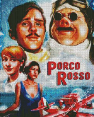 Porco Rosso Film Poster diamond painting