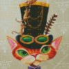 Steampunk Cat diamond painting
