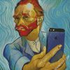 Van Gogh Selfie diamond painting