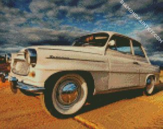Vintage Skoda Car diamond painting