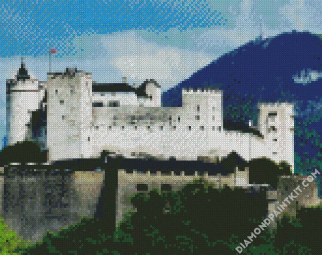 Hohensalzburg Castle diamond painting