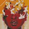 Abstract African Woman diamond painting