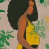 African Woman Pregnant diamond painting
