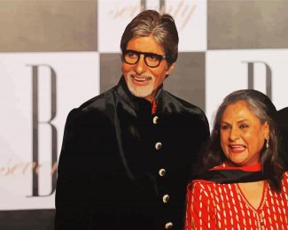 Amitabh Bachchan And His Wife diamond painting