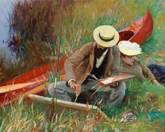 An Out Of Doors Study By Sargent diamond painting
