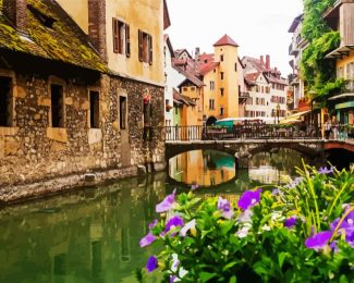 Annecy Canal diamond painting