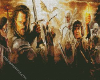 Aragorn And Characters Of Lord Of The Rings diamond painting
