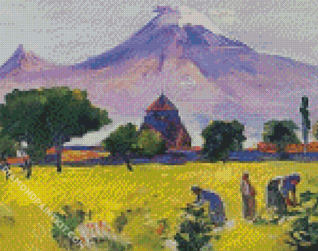 Ararat And Saint Hripsime Church Saryan diamond painting