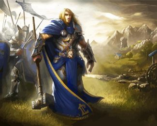 Arthas Menethil Warcraft Art diamond painting