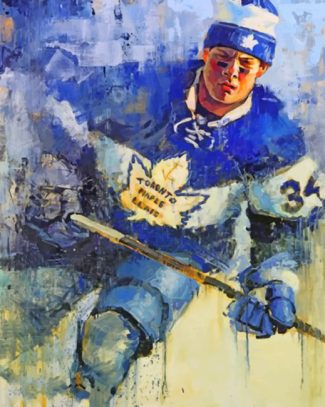 Auston Matthews Toronto Maple Leafs diamond painting