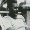 Black And White Ernest Hemingway diamond painting