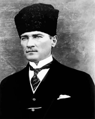 Black And White Mustafa Kemal Ataturk President diamond painting