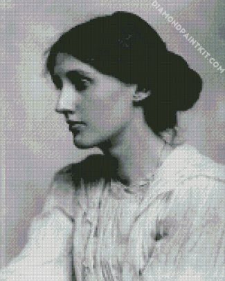 Black And White Virginia Woolf diamond painting
