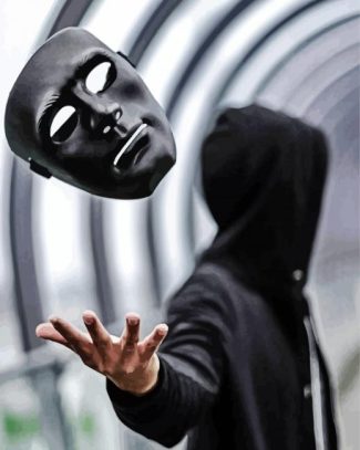 Black Mask Anonyme diamond painting