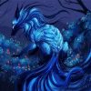 Blue Nine Tailed Fox diamond painting