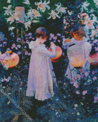 Carnation Lily Lily Rose By Sargent diamond painting