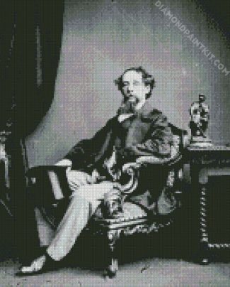 Charles Dickens Author diamond painting