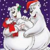 Christmas Polar Bears diamond painting