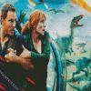 Claire And Owen Jurassic World diamond painting