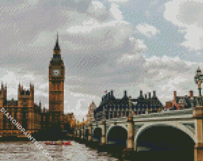 Clock Tower London diamond painting