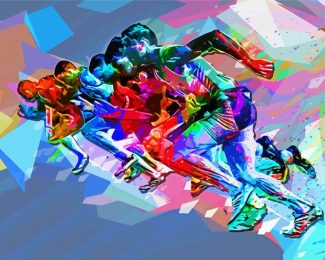 Colorful Runners diamond painting