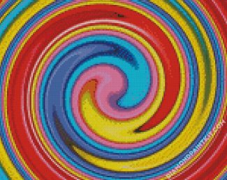 Colorful Spiral Art diamond painting