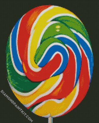 Colorful Lollipop diamond painting
