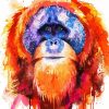 Colorful Orangutan Art diamond painting