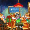 Corgis Playing Poker diamond painting