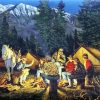Cowboys Campfire diamond painting