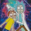 Crazy Rick and Morty diamond painting