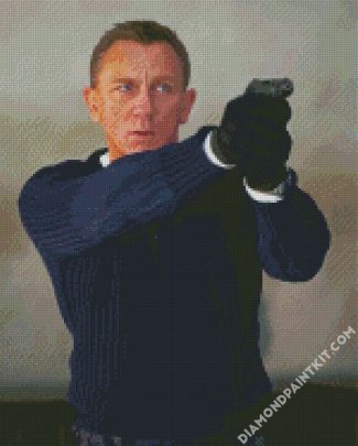 Daniel Craig James Bond Diamond painting