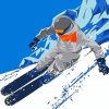 Downhill Skiing Snow diamond painting