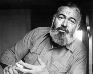 Ernest Hemingway Famous Author diamond painting