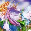Fairies And Dragon Diamond painting