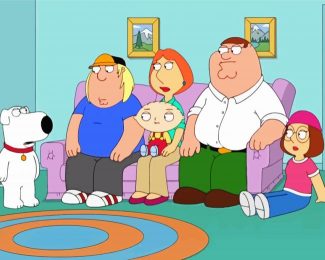 Family Guy Animated Sitcom Diamond painting