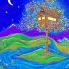 Fantasy Tree House Art diamond painting